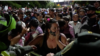La acumulación de migrantes en la zona de La Parada, Villa del Rosario, llegó a cerca de 500 personas.