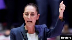 La vicepresidenta electa de México, Claudia Sheinbaum, durante un evento en la Ciudad de México el 8 de junio de 2024.