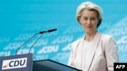 Урсула фон дер Ляйен выступает на конференции ХДС. Берлин, 10 июня 2024 г.