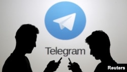 Logo de la messagerie cryptée Telegram.