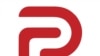 El logo de Parler, la plataforma de redes sociales preferida por los simpatizantes de Trump por no tener hasta ahora un sistema de moderación de contenidos.