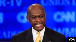 El empresario Herman Cain, obtuvo un 37,1% de los votos en la elección de prueba realizada en Florida.