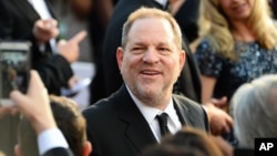Harvey Weinstein arrives at the Oscars on Sunday, Feb. 28, 2016, at the Dolby Theatre in Los Angeles. (Photo by Al Powers/Invision/AP)