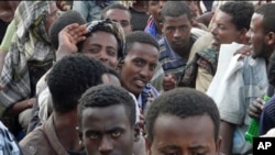 Ethiopian irregular migrants stranded in the border town of Haradh