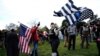US Far-Right Group Rallies in Portland in Support of Trump