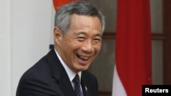 2012年7月11日新加坡總理李顯龍在新德里(資料照片)