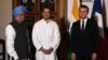 En Inde, Macron mobilise autour de l'énergie solaire