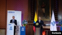 Declaración del Presidente Iván Duque, al término de la reunión de trabajo con el Alto Comisionado de las Naciones Unidas para los Refugiados, Filippo Grandi, el 8 de febrero de 2021.