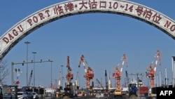Pemandangan Pelabuhan Liangang Dagu di wilayah ekonomi Binhai, Tianjin, China, Rabu, 5 Februari 2025. (Foto: Pedro Pardo/AFP)