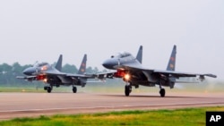 중국 SU-30 전투기 (자료 사진)
