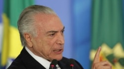 Procuradoria-Geral brasileira acusa presidente Temer de corrupção