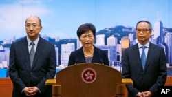 Hong Kong Government Cancels Talks With Protesters