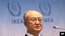 아마노 유키야 국제원자력기구(IAEA) 사무총장이 지난 6월 기자회견에서 북한에 대한 핵 검증 작업 재개 준비가 돼 있다고 밝혔다.