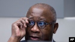 Laurent Gbagbo attend le début de son procès devant la CPI à La Haye, le 28 janvier 2016.
