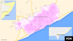 索馬里首都摩加迪沙班納迪爾海濱餐廳圖。