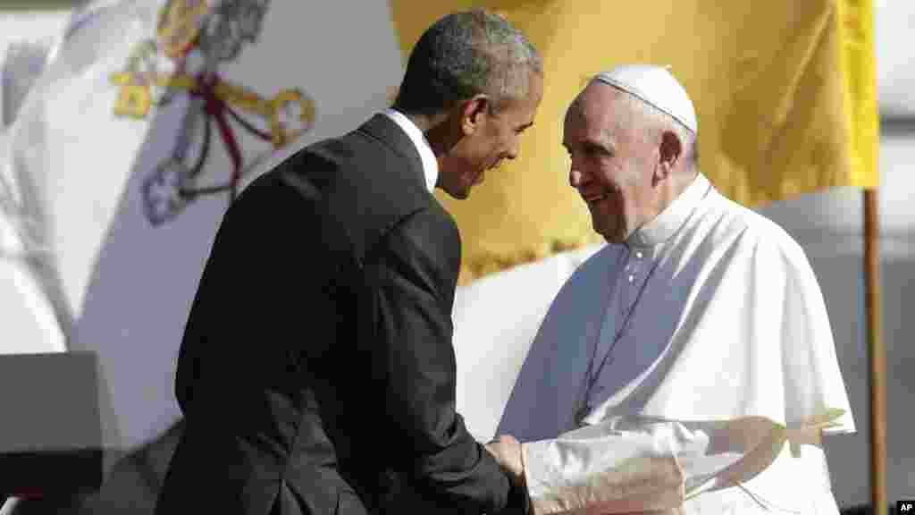Shugaba Obama Da Fafaroma Francis, Satumba 23, 2015. 
