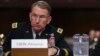 FILE - Gen. Robert Abrams looks to the dais as he testifies before the Senate Armed Services Committee on Capitol Hill in Washington, Sept. 25, 2018.