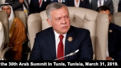 Iordaniya qiroli Abdulla II Arab mamlakatlari sammitida. Tunis, 31-mart, 2019.
