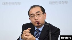 朝鲜脱北者、朝鲜前驻伦敦副大使太勇浩（资料图）