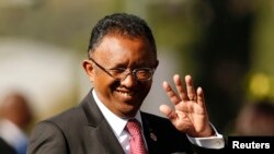 Le président de la République malgache, Hery Rajaonarimampianina (REUTERS/Siphiwe Sibeko)