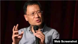 中国清华大学法学教授许章润 （推特图片）