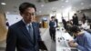 South Korean Vice Unification Minister Chun Hae-sung leaves after a press conference at the Unification Ministry in Seoul, South Korea, March 22, 2019.