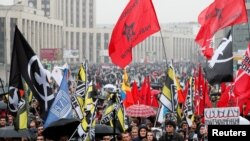 Učesnici protesta u Moskvi traže puštanje na slobodu uhapšenih demonstranata, 29. septembra 2019.