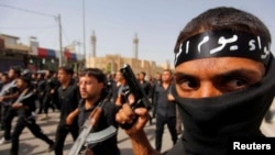 Soldats du groupe Etat Islamique.