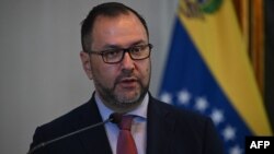 Yvan Gil, ministro de Relaciones Exteriores de Venezuela. 