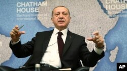 Le président Recep Tayyip Erdogan à Londres, 14 mai 2018.