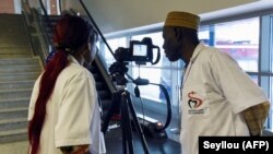 Dépistage des passagers à l'aéroport Blaise Diagne de Dakar, le 30 janvier 2020. (Photo: AFP)