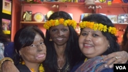 Laxmi Agarwal, an icon among acid attack survivors says they too have a right to hopes and dreams. (A. Pasricha for VOA)