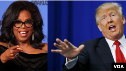 Oprah Winfrey et le président Donald Trump
