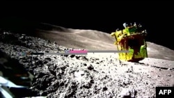 日本宇宙航空研究開發機構(JAXA) 2024年1月25日發布照片顯示日本登陸月球的智慧月球探測器。