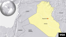 Peta generik Baghdad, Irak.