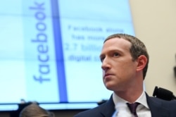 CEO Facebook Mark Zuckerberg bersaksi di sidang House Financial Services Committee di Washington. (Foto: Reuters)