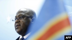 Félix Tshiekedi, président élu en RDC et patron du Rassemblement et l'Union pour la démocratie et le progrès social (UDPS), Bruxelles, Belgique, 18 mai 2018.