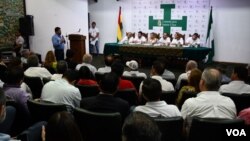 La oposición de Bolivia no logró conformar un frente único para enfrentarse al partido del expresidente Evo Morales, en las elecciones del 3 de mayo. Foto: Yuvinka Gozalvez A./ VOA.