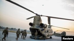 Des soldats américains sur la base de Fenty dans la province de Nangarhar en Afghanistan, le 21 décembre 2014. 