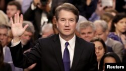 El nominado del presidente Donald Trump para la Corte Suprema de EE.UU., Brett Kavanaugh. 