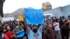 Manifestantes protestan contra el aumento de la delincuencia en Perú