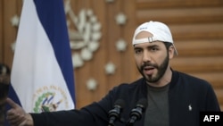 El presidente Nayib Bukele durante un evento en San Salvador, el 17 de febrero de 2021.