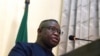 Sierra Leone's President Julius Maada Bio addresses the audience during an event in which he declared a national emergency on rape and sexual violence, in Freetown, Sierra Leone, Feb. 7, 2019.