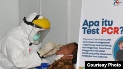 Tes PCR di Kompleks Solo City Hall, Solo, Jateng,18 Juli 2020. (Foto: Pemkot Solo)