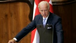 Тогдашний вице-президент США Джо Байден выступает в парламенте Грузии. 23 июля 2009.