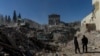 Panorama de la destrucción del terremoto en Kahramanmaras, Turquía, el 16 de febrero de 2023.