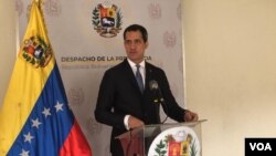 Juan Guaido, presidente encargado de Venezuela, ha sugerido un gobierno de transición, como tambien sugirió Estados Unidos. 