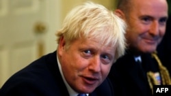 Le Premier ministre britannique Boris Johnson, à Downing Street à Londres le 19 septembre 2019. (Photo de HENRY NICHOLLS / POOL / AFP)