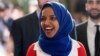 Rep. Ilhan Omar, D-Minn., arrives for President Donald Trump's State of the Union address to a joint session of Congress on Capitol Hill in Washington, Feb. 5, 2019.