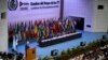 El presidente de Cuba, Miguel Díaz-Canel, se dirige a los líderes que asisten a la cumbre del G77+China en La Habana, Cuba, el viernes 15 de septiembre de 2023.